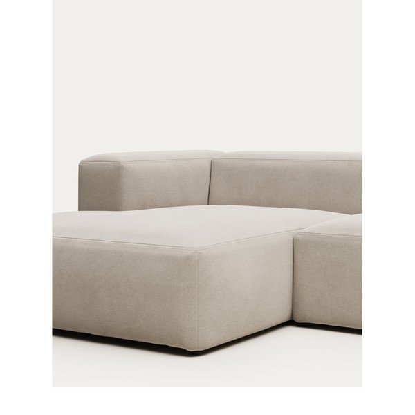 Béžová rohová pohovka (ľavý roh) Blok – Kave Home-image-1