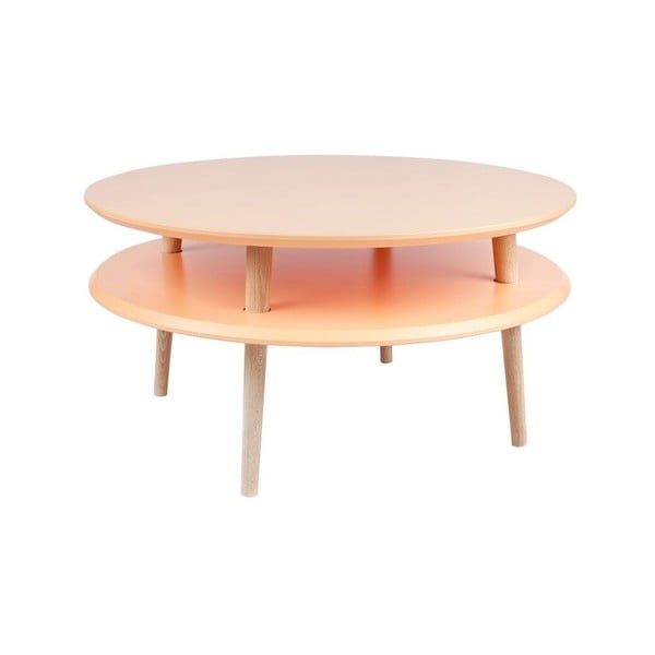 Konferenčný stolík UFO 35x70 cm, oranžový