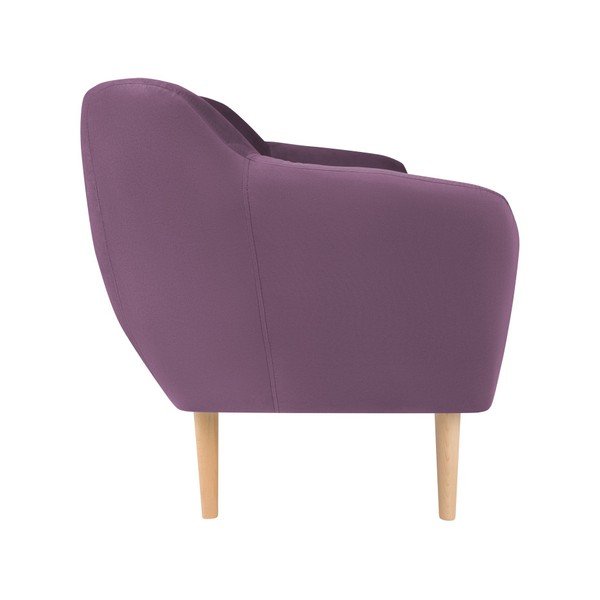 Fialová zamatová pohovka Mazzini Sofas Sardaigne, 188 cm-image-2