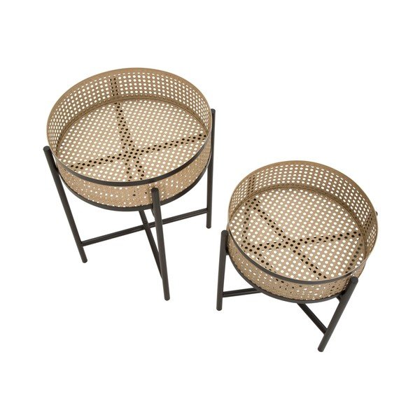 Okrúhle odkladacie stolíky v súprave 2 ks ø 40 cm Fuji – Mauro Ferretti-image-3