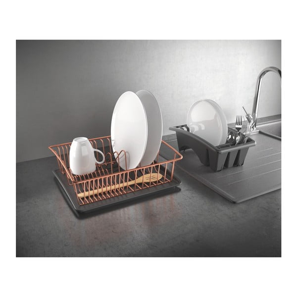 Odkvapávač s podložkou v medenej farbe Metaltex-image-3