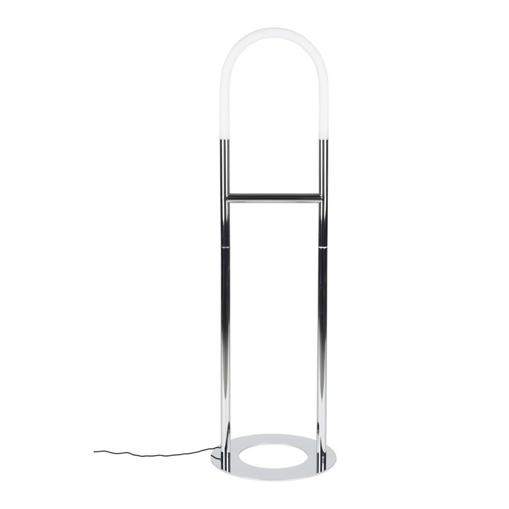 E-shop LED stojacia lampa so stmievačom v striebornej farbe (výška 135 cm) Arch – Zuiver