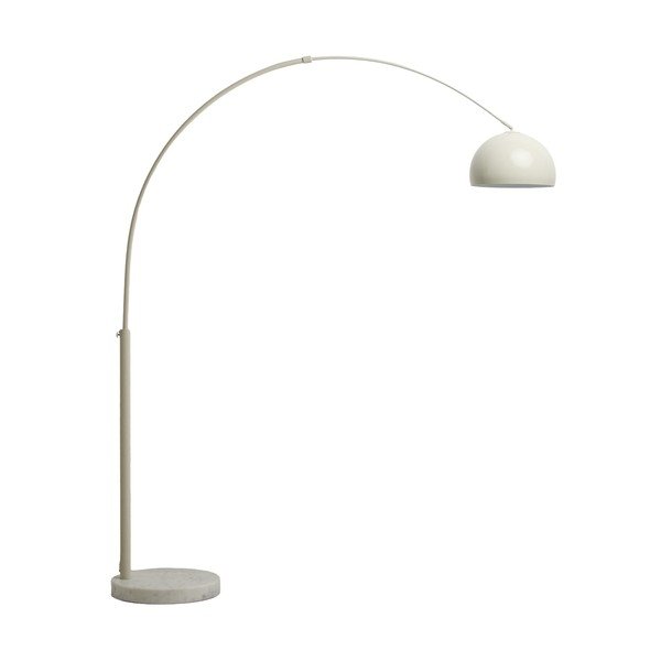 Biela stojacia lampa s kovovým tienidlom (výška  160 cm) Madali – Kave Home