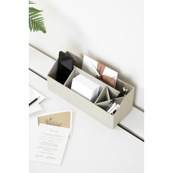 Kartónový organizér na písacie potreby Elisa Canvas Paper Laminate – Bigso-image-1
