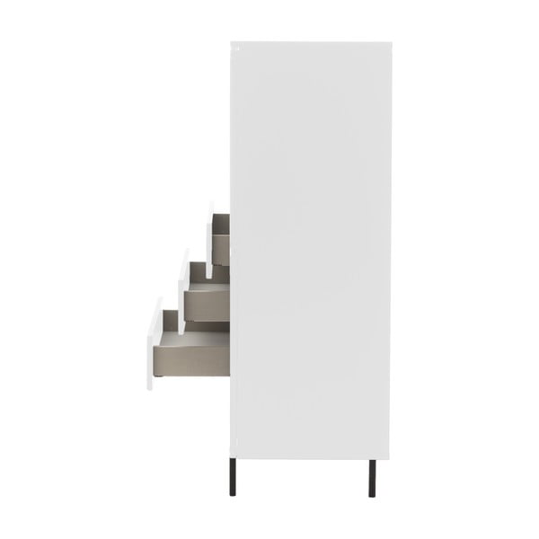 Biela vysoká komoda 120x133 cm Plain – Tenzo-image-4