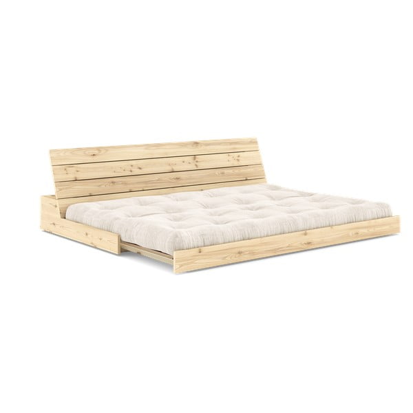 Biela menčestrová rozkladacia pohovka 196 cm Base – Karup Design-image-4