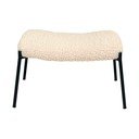 Krémovobiela podnožka z umelej kožušiny Glasgow – House Nordic