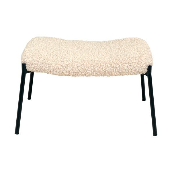 Krémovobiela podnožka z umelej kožušiny Glasgow – House Nordic