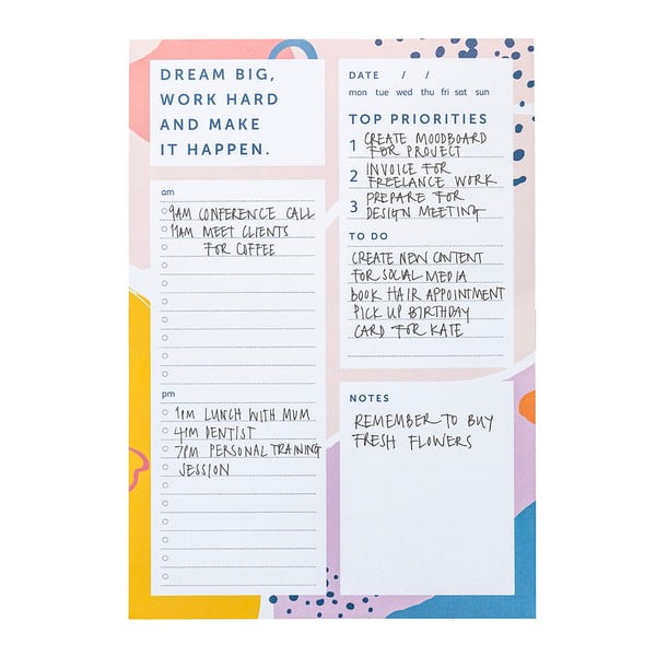 Poznámkový blok Busy B Work Hard-image-1