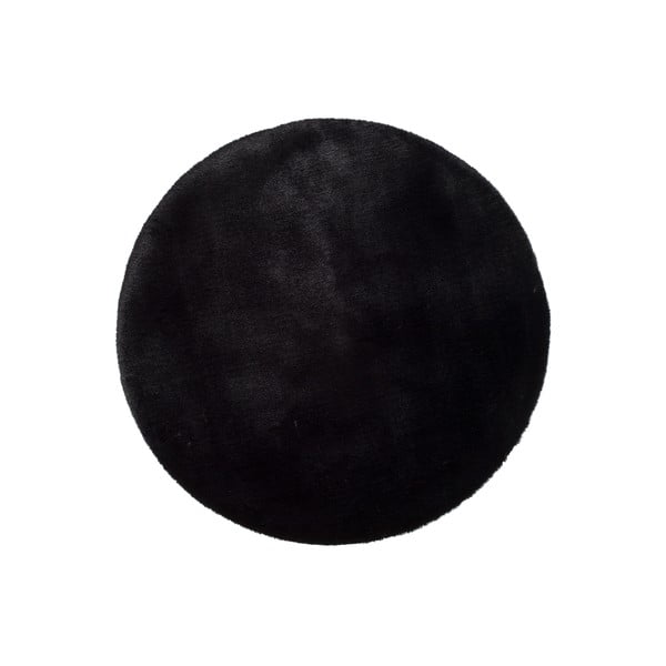 Čierny koberec Universal Fox Liso, Ø 120 cm