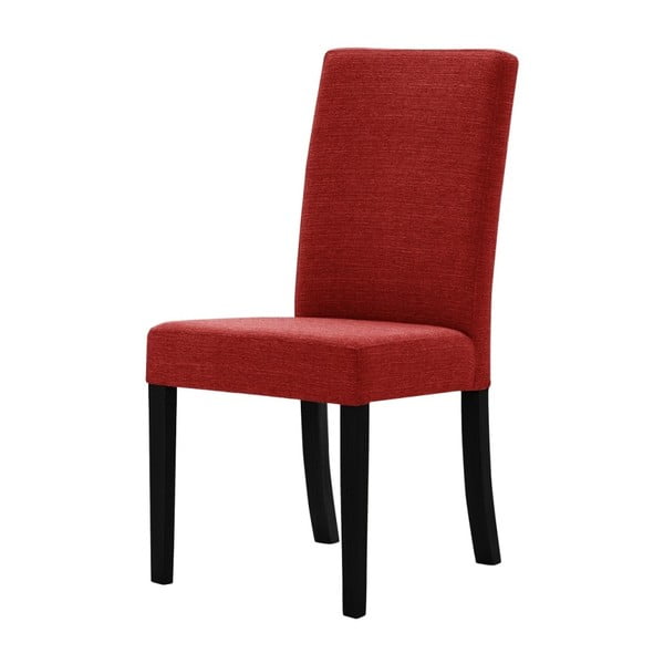 Červená stolička s čiernymi nohami Ted Lapidus Maison Tonka