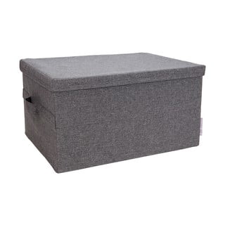Sivý úložný box Bigso Box of Sweden Wanda, 34 x 25 cm