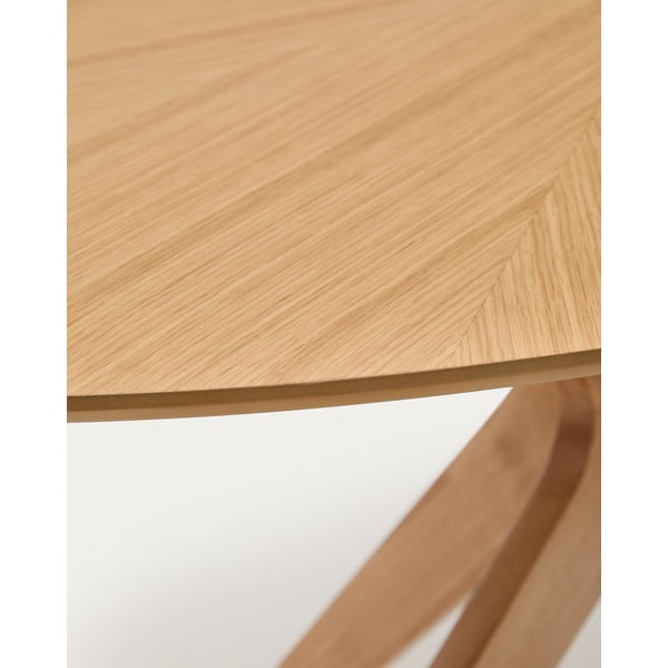 Jedálenský stôl s doskou v dubovom dekore 110x180 cm Naanim – Kave Home-image-3