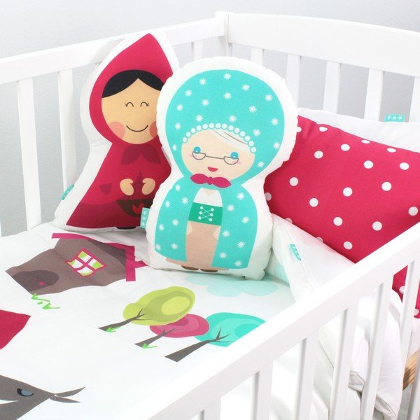 Detské bavlnené obliečky na paplón a vankúš Mr. Fox Grandma, 100 × 120 cm-image-3