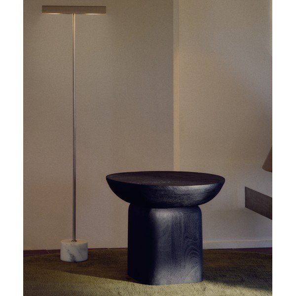 Okrúhly odkladací stolík z masívu akácie ø 50 cm Ovak – Kave Home-image-1