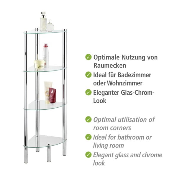 Rohová polička so 4 dielmi Wenko Corner-image-3