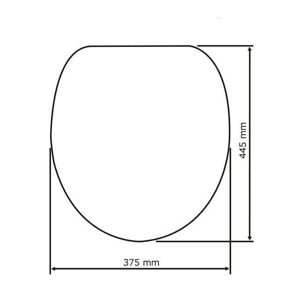 Biele WC sedadlo s jednoduchým zatváraním Wenko Samos, 44,5 x 37,5 cm-image-4
