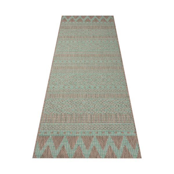 Zeleno-béžový vonkajší koberec NORTHRUGS Sidon, 70 x 200 cm-image-2