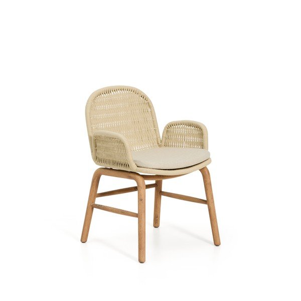 Béžová záhradná stolička Alipa – Kave Home-image-4