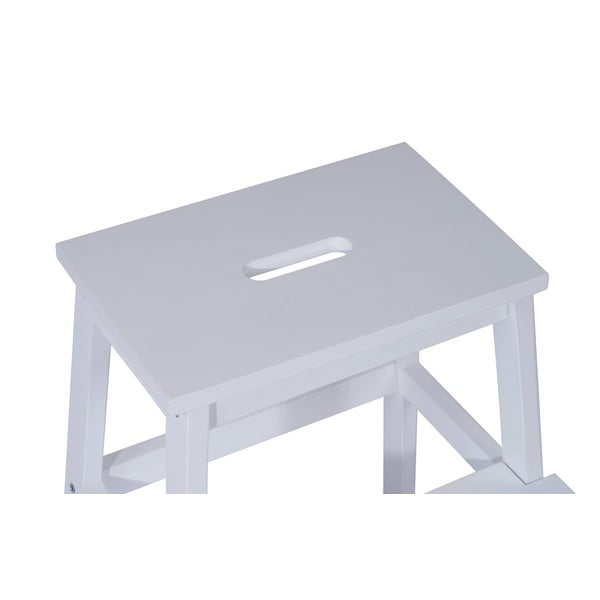 Biela stolička z kaučukového dreva Corg - Bonami Selection-image-3