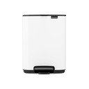 Biely pedálový oceľový odpadkový kôš 4 l Bo – Brabantia