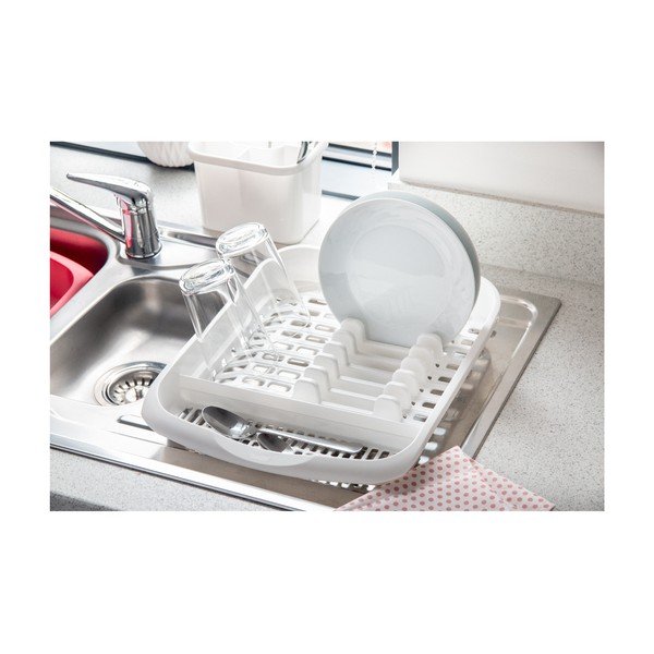 Biely odkvapkávač na taniere Addis Signature, 39,5 x 33 cm-image-2