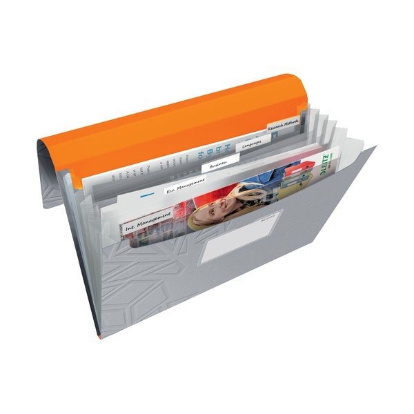 Sivá aktovka s priehradkami Leitz-image-1