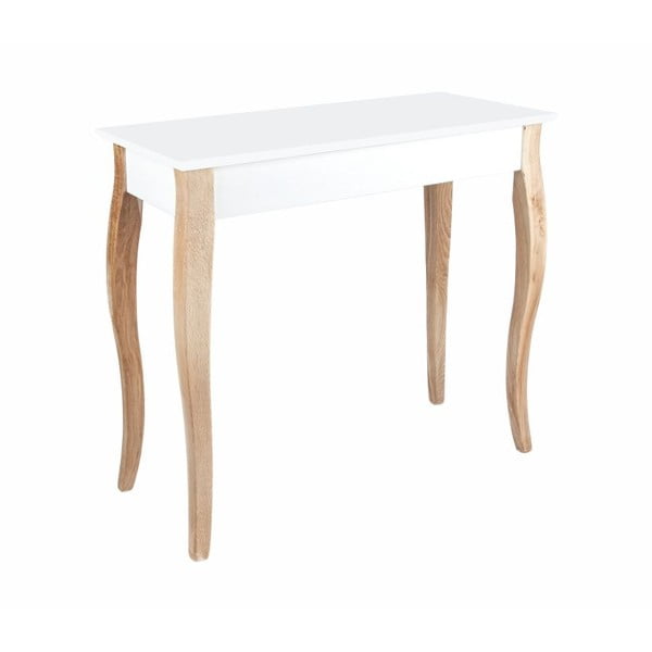 Biely toaletný stolík so zrkadlom Ragaba Dressing Table, dĺžka 85 cm-image-3