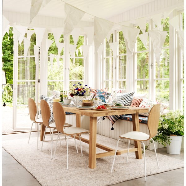 Jedálenský stôl z brúseného dubového dreva Rowico Brooklyn, 220 x 95 cm-image-1