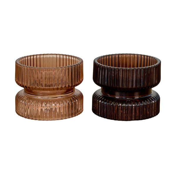 Sklenené svietniky v súprave 2 ks - House Nordic-image-1