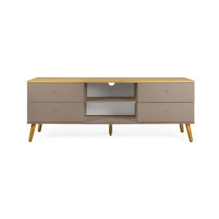 Hnedý TV stolík Tenzo Dot, 162 x 60 cm