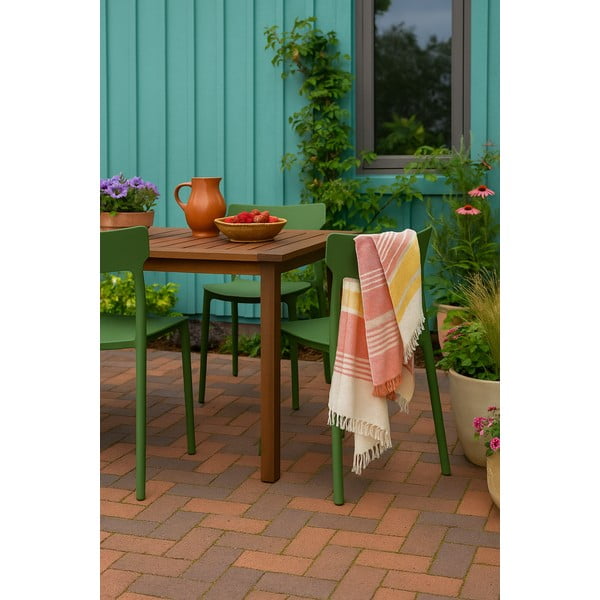 Zelená plastová záhradná stolička Biá – Bonami Essentials-image-1