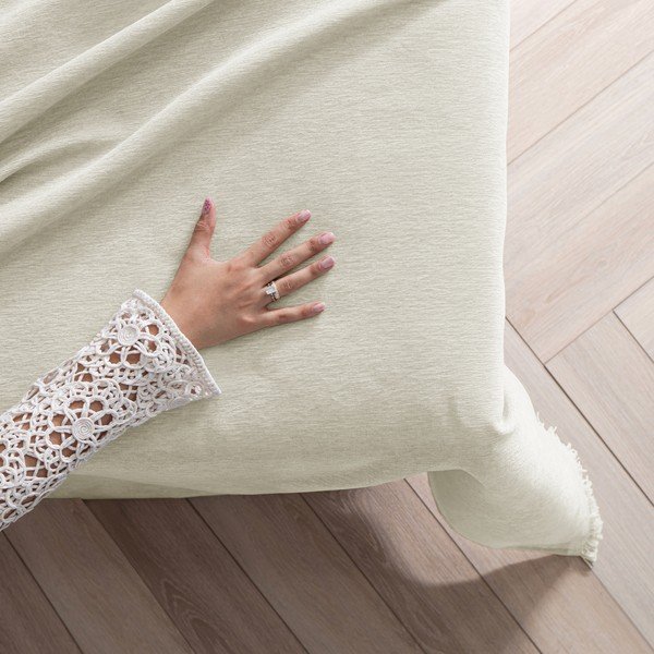 Krémový pléd zo ženilky 220x240 cm Talo – Filumi-image-1