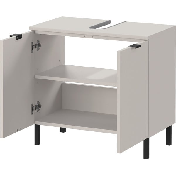 Krémová skrinka pod umývadlo 60x56 cm Arcena – Germania-image-3