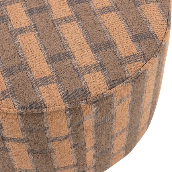 Ružový/hnedý ženilkový taburet Sarli – WOOOD-image-2