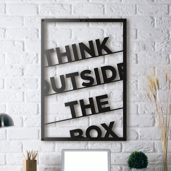 Dekorácia na stenu Think Outside the Box, 50x70 cm