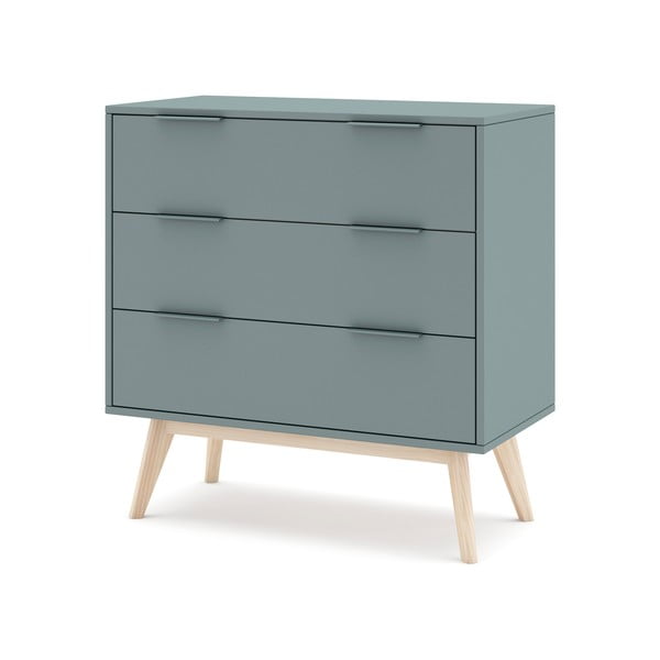 Komoda sivozelená 80x83x40 cm Pisco – Marckeric-image-3