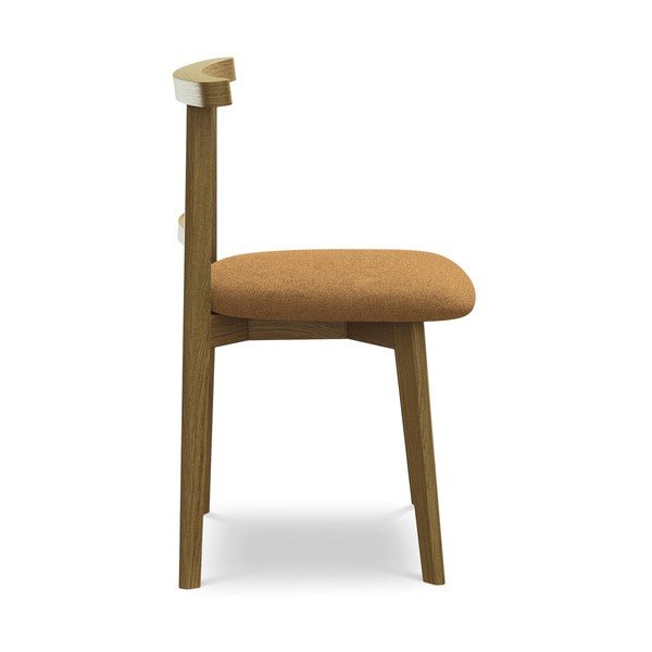 Jedálenská stolička z masívneho dreva v terakotovej farbe Ohelo – Makamii-image-2