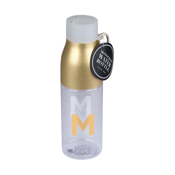 Fľaša so zlatým motívom Tri-Coastal Design Monogram M