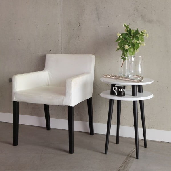 Svetlosivý odkladací stolík Ragaba UFO, ⌀ 45 cm-image-1