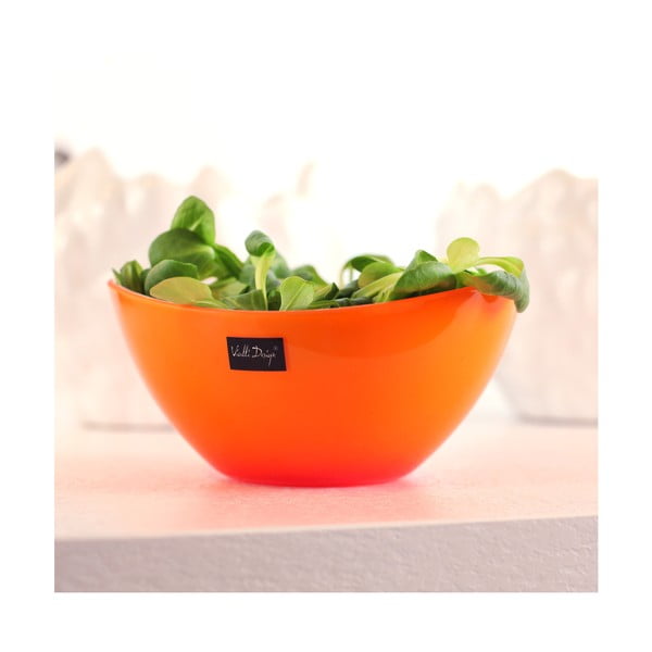 Oranžová šalátová misa Vialli Design, 16 cm-image-1