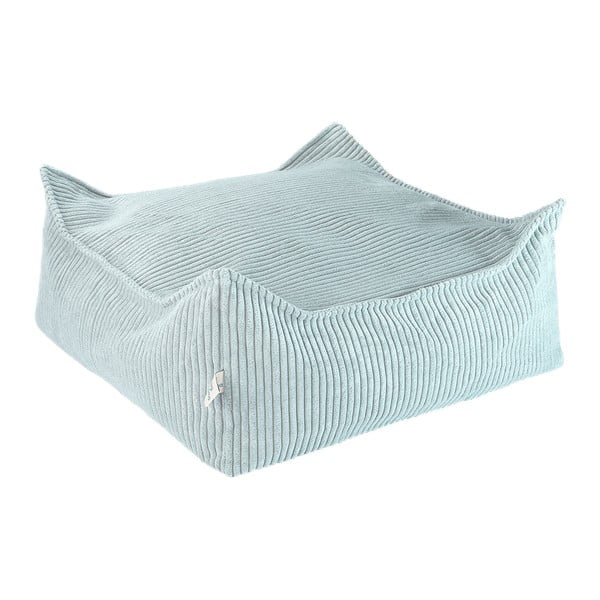 Menčestrový detský sedací vak v mentolovej farbe Square – Wigiwama