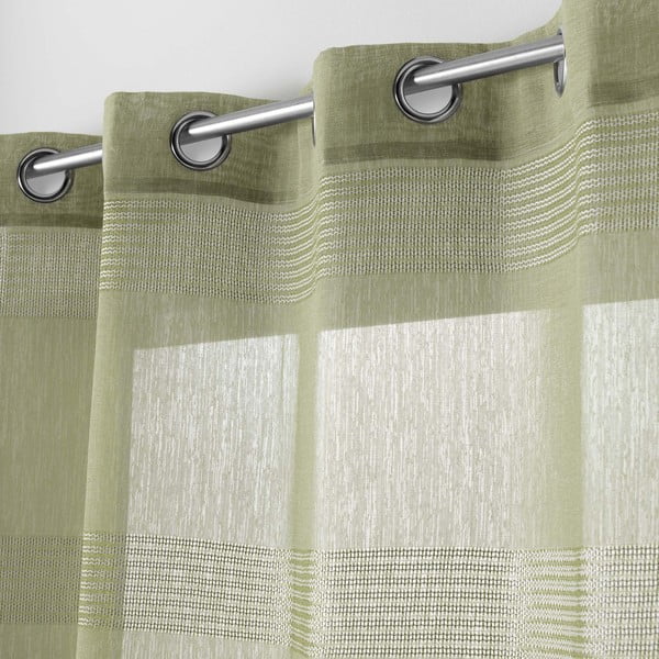 Kaki voálová záclona 140x280 cm Ajourela – douceur d'intérieur-image-1