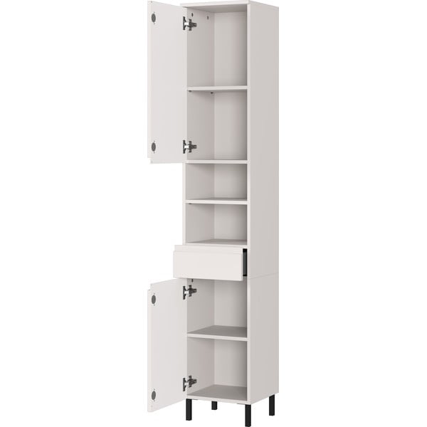 Krémová vysoká/úzka kúpeľňová skrinka 34x190 cm Salinas – Germania-image-3