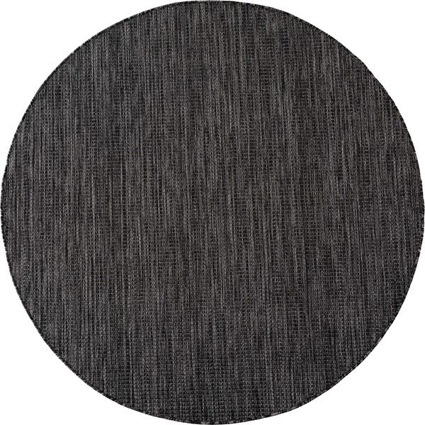Čierny okrúhly vnútorný a vonkajší koberec ø 160 cm Mira 1450 – Ayyildiz Carpets