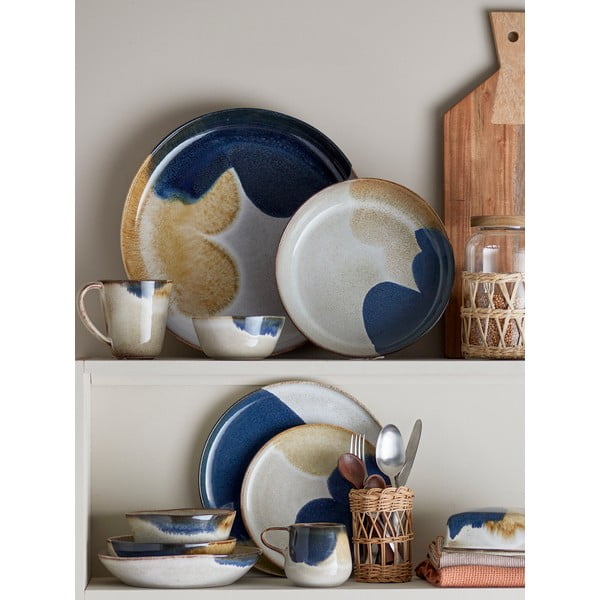 Kameninová jedálenská súprava 12 ks Jules – Bloomingville-image-1