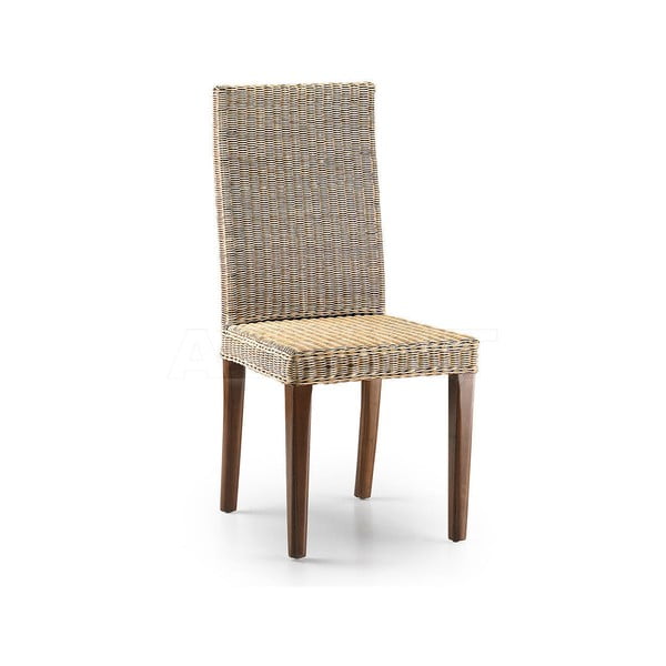 Ratanová stolička s mahagónovou konštrukciou Moycor Monica