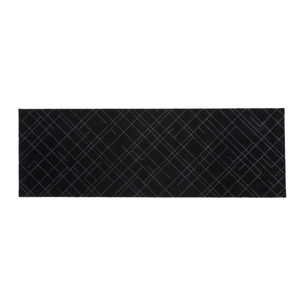 Čierno-sivá rohožka Tica copenhagen Lines, 67 × 200 cm
