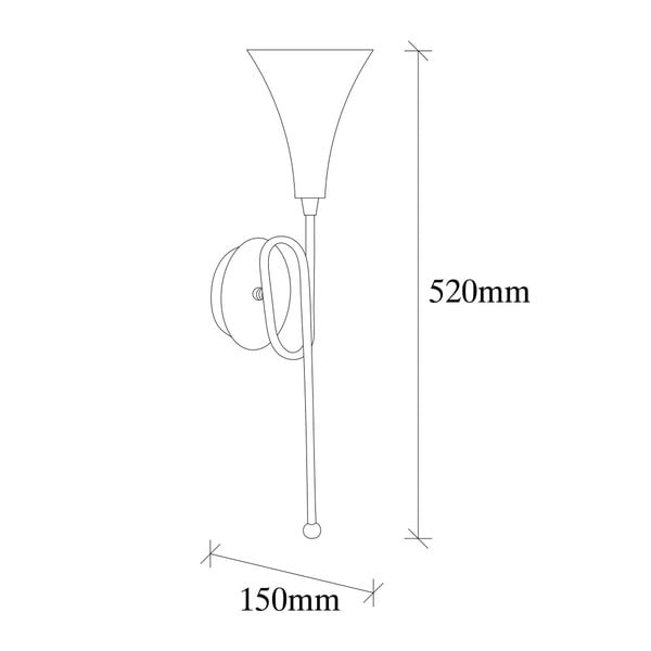 Kovové nástenné svietidlo v zlatej farbe Opviq lights Isidor-image-4