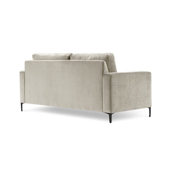 Béžová zamatová pohovka Kooko Home Harmony, 158 cm-image-3